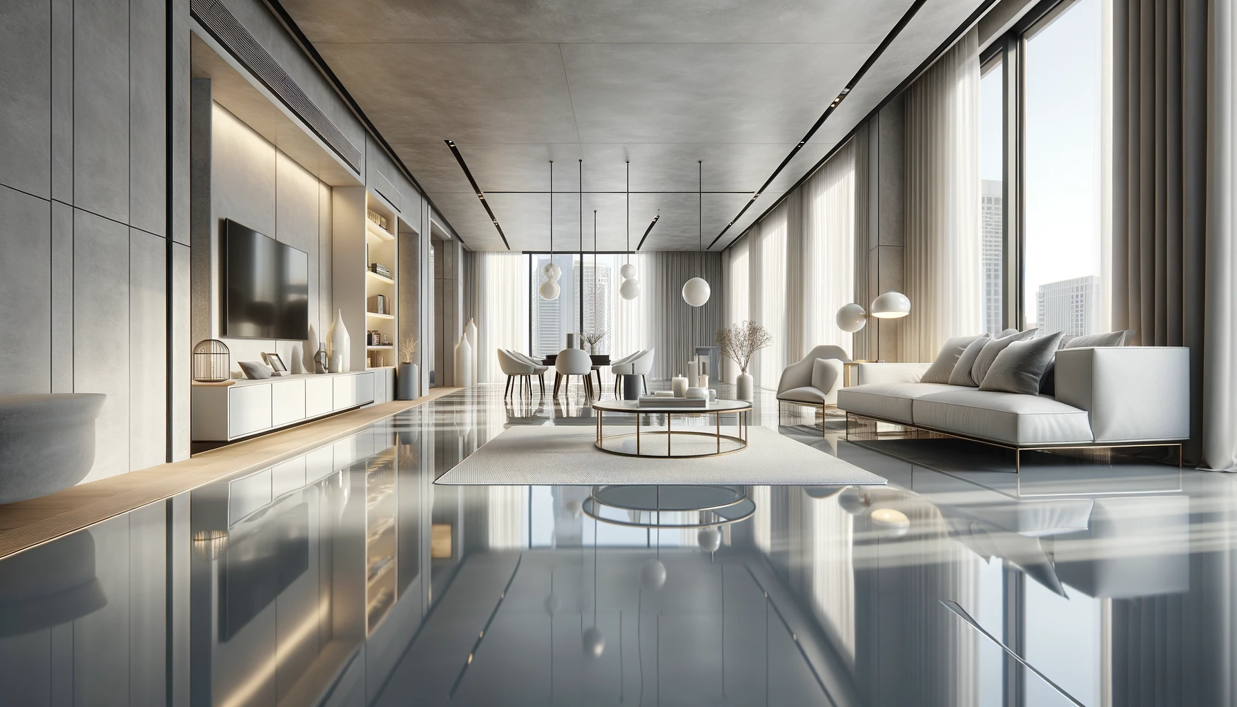 Epoxy Flooring in Qatar Blinds and Curtains Services in Qatar